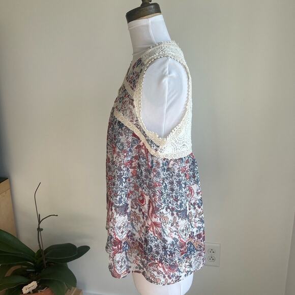 ANTHROPOLOGIE Santana Lace-Trimmed Top
SKU #4110292120001 Size SP - Picture 5 of 6